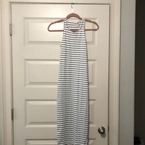 Heart & Hips Black and White Striped Dress